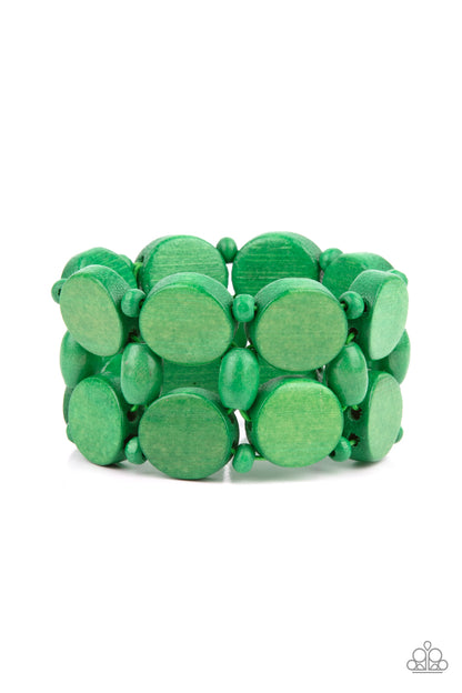 Paparazzi Bracelet - Beach Bravado - Green