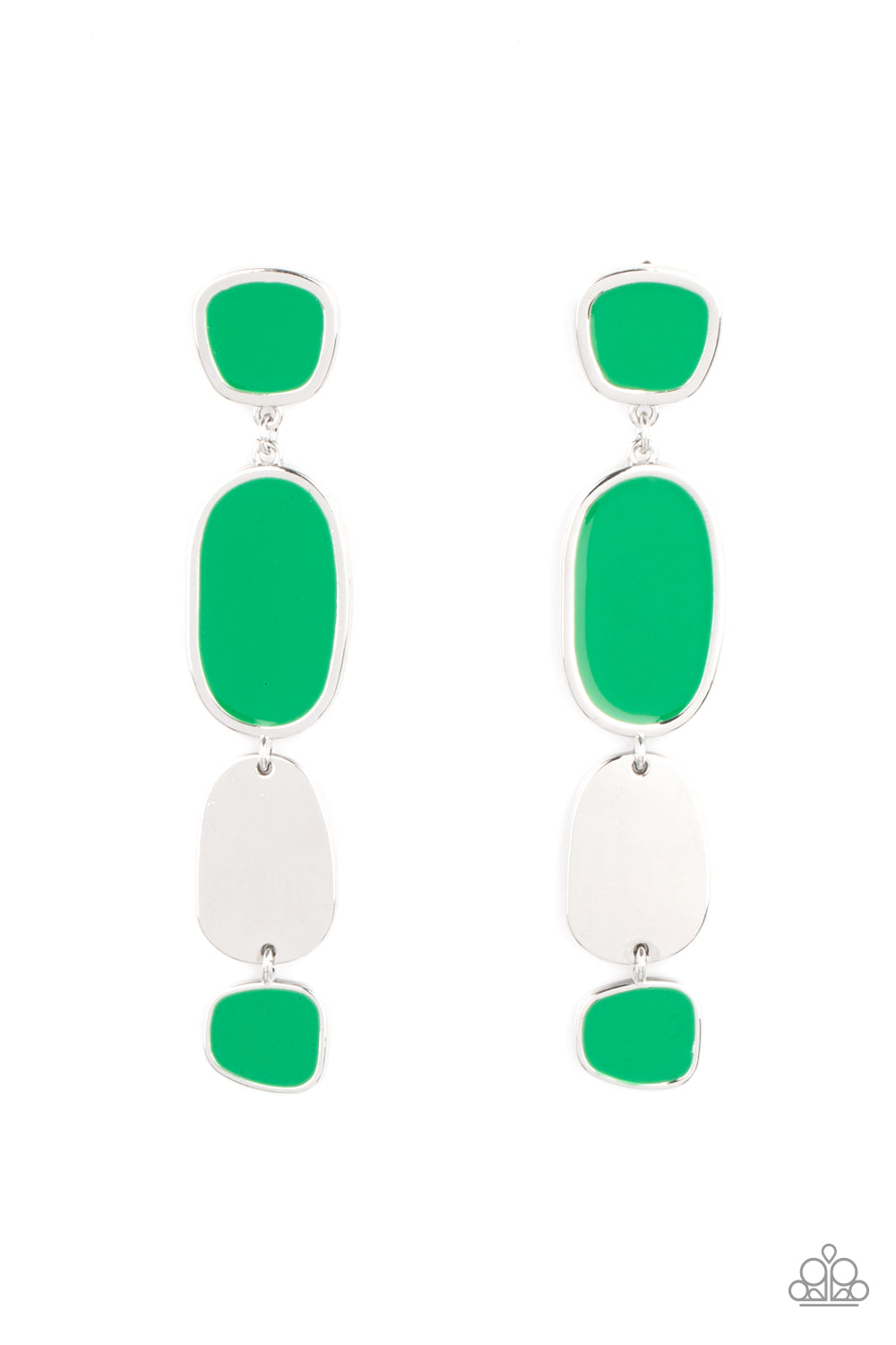 Paparazzi Earrings - All Out Allure - Green