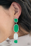 Paparazzi Earrings - All Out Allure - Green