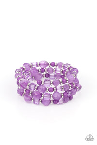 Paparazzi Bracelet - Girly Girl Glimmer - Purple