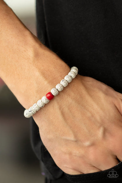 Paparazzi Bracelet - ZEN Second Rule - Red