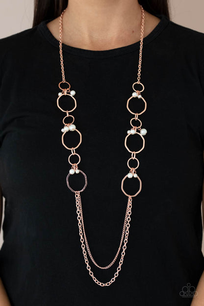 Paparazzi Necklace - Ante UPSCALE - Copper