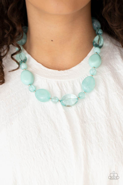 Paparazzi Necklace - Staycation Stunner - Blue