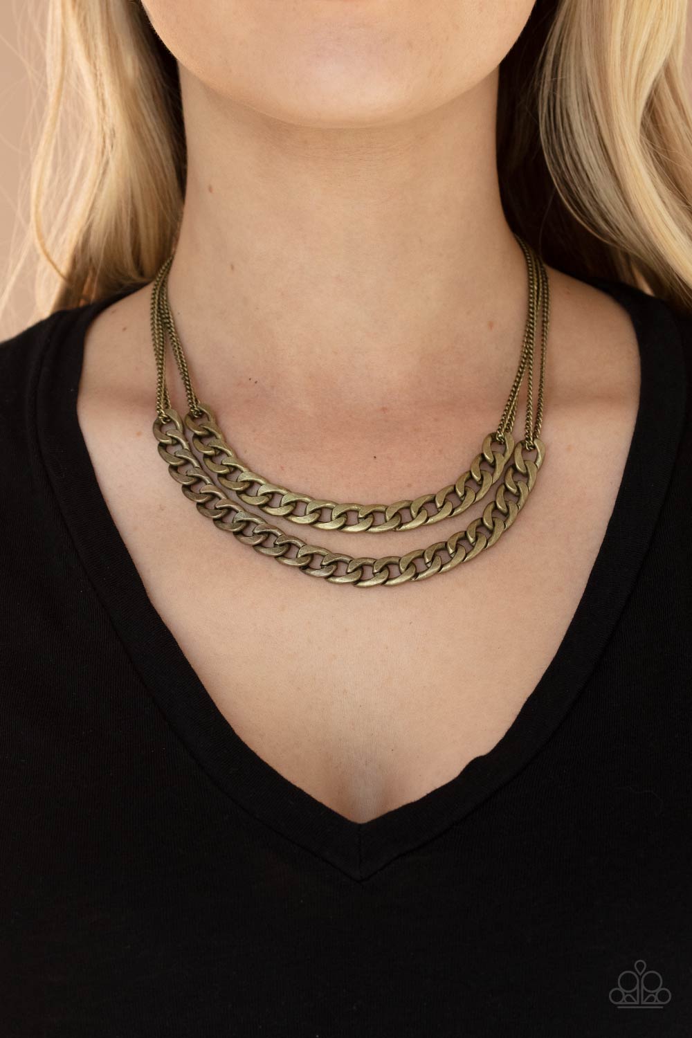 Paparazzi Necklace - Urban Culture - Brass