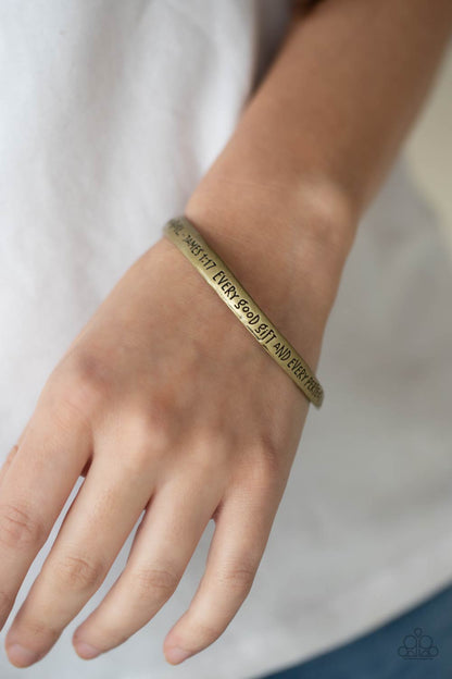 Paparazzi Bracelet - Perfect Present - Brass