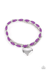 Paparazzi Bracelet - Candy Gram - Purple