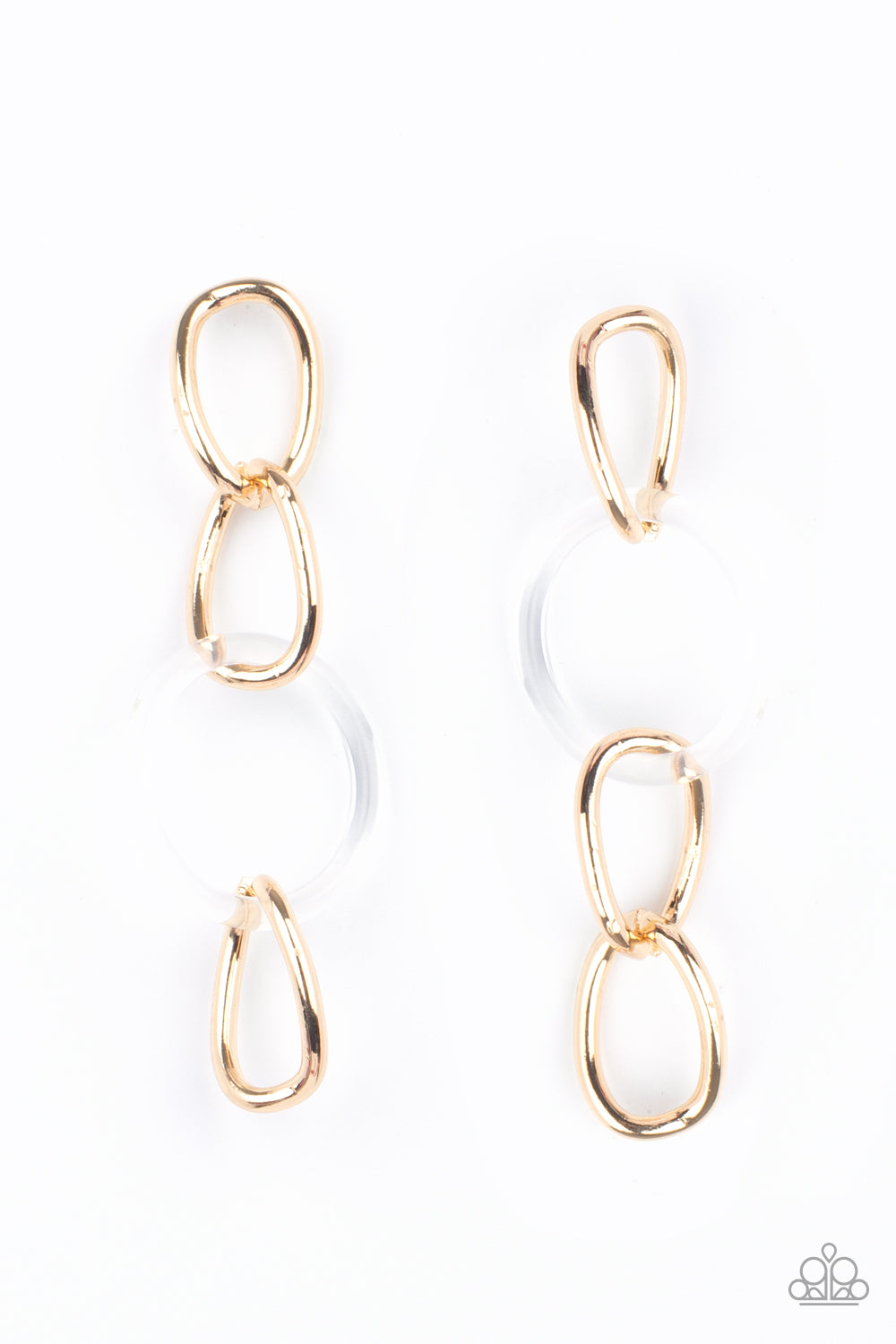 Paparazzi Earrings - Talk In Circles - Gold