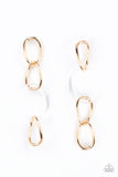 Paparazzi Earrings - Talk In Circles - Gold