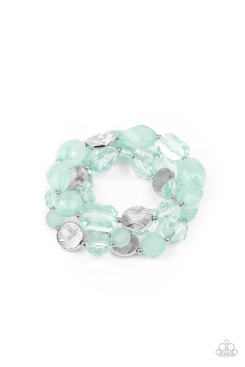 Paparazzi Bracelet - Oceanside Bliss - Green