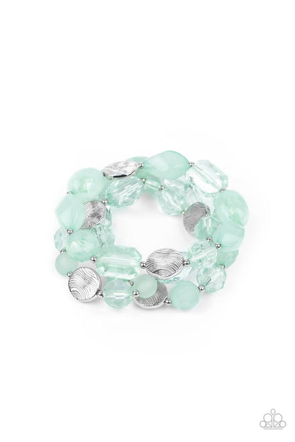 Paparazzi Bracelet - Oceanside Bliss - Green