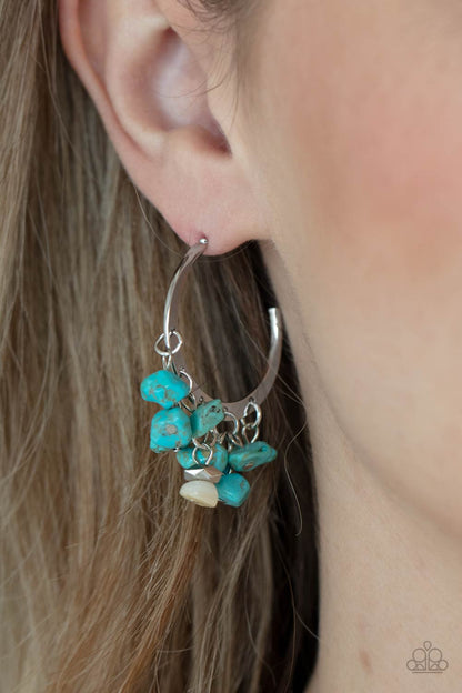 Paparazzi Earrings - Gorgeously Grounding - Blue