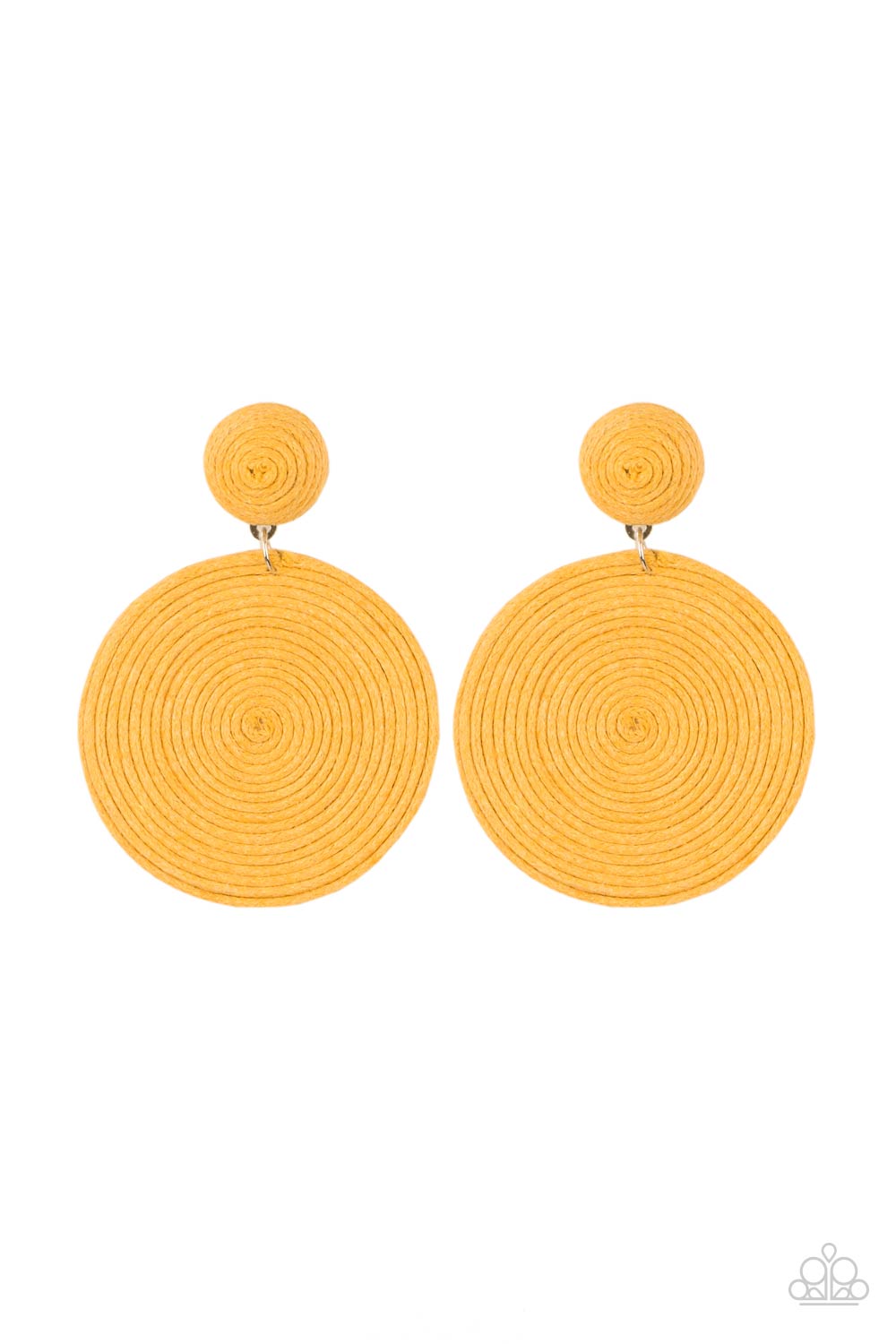 Paparazzi Earrings - Circulate The Room - Yellow