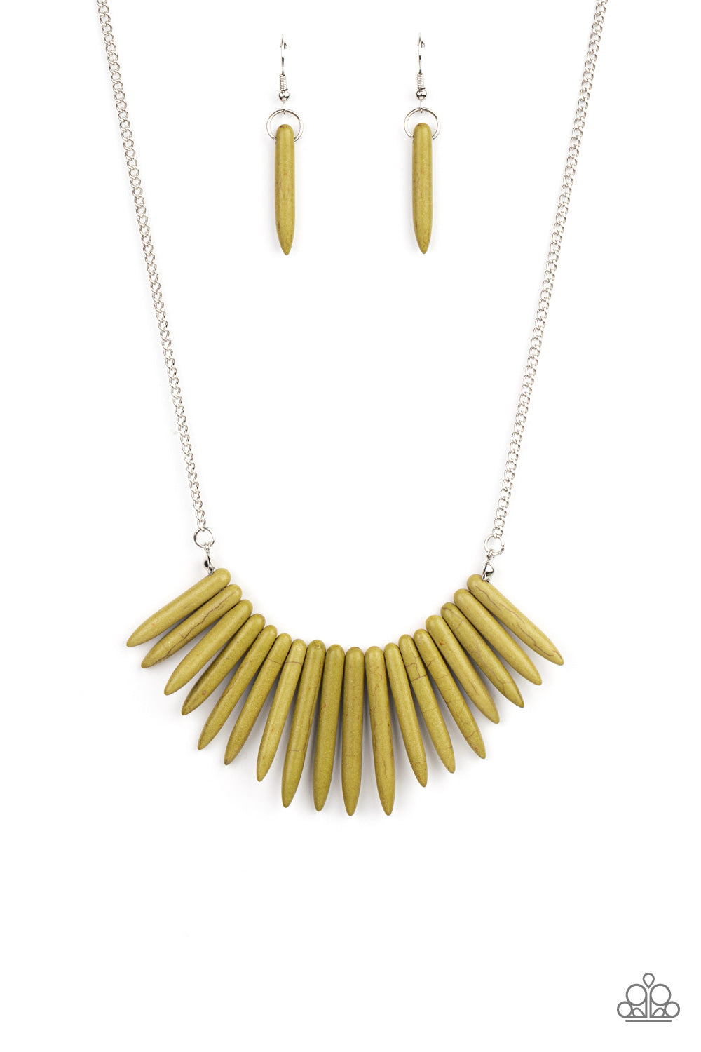 Paparazzi Necklace - Exotic Edge - Green