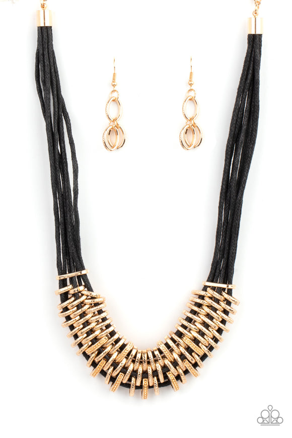 Paparazzi Necklace - Lock, Stock, and SPARKLE - Gold
