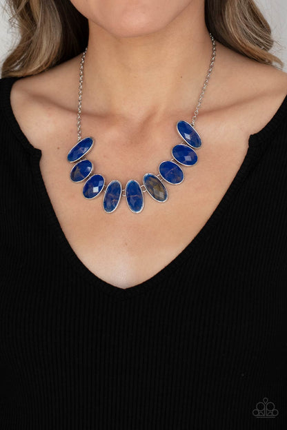 Paparazzi Necklace - Elliptical Episode - Blue