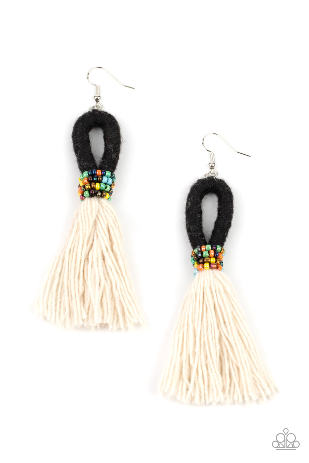 Paparazzi Earrings - The Dustup - Black