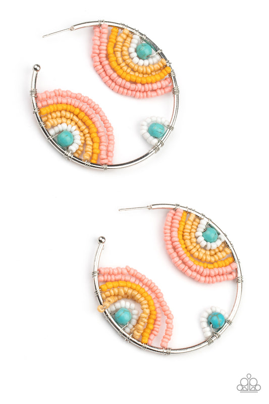 Paparazzi Earrings - Rainbow Horizons - Multi