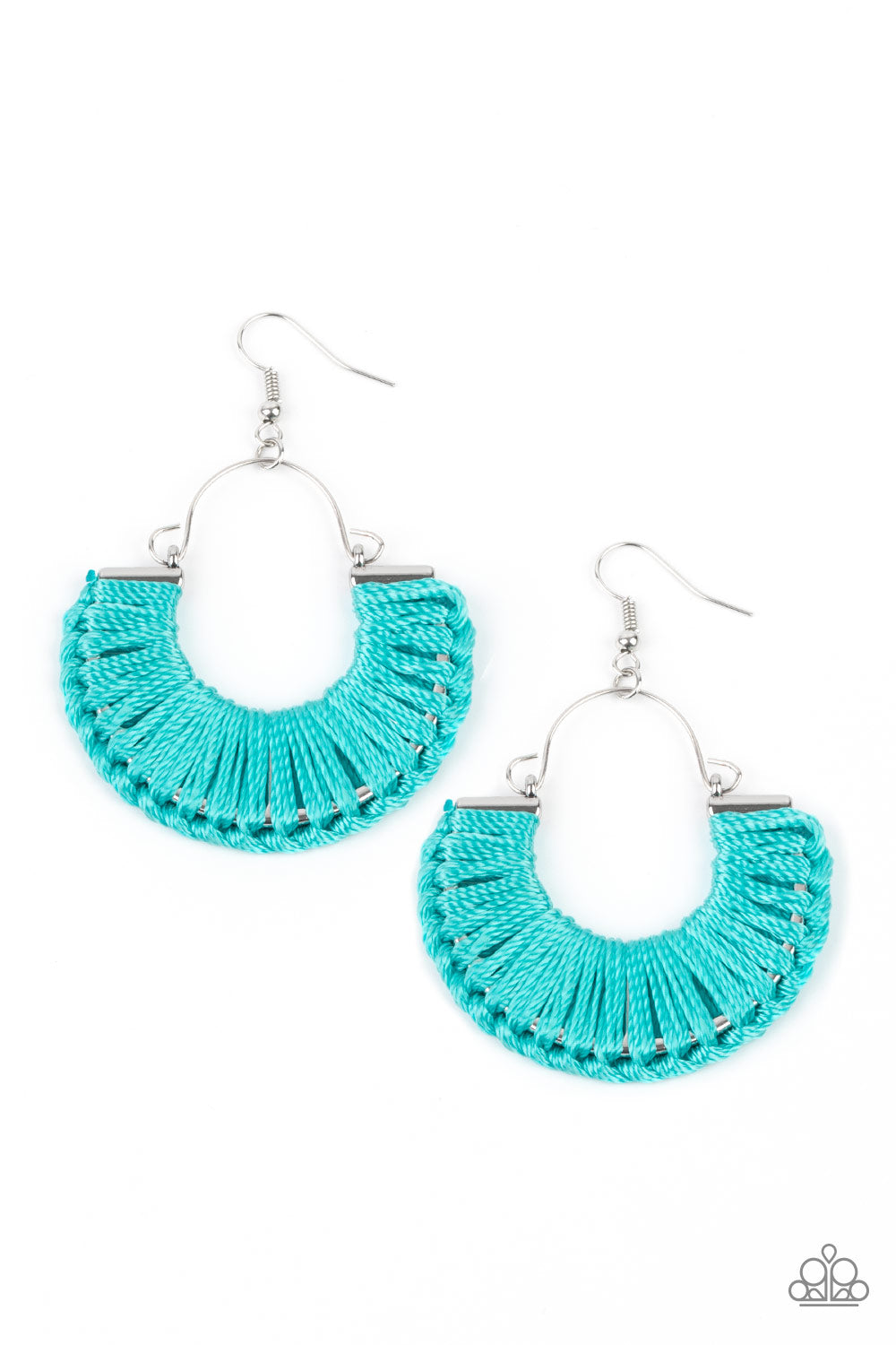 Paparazzi Earrings -Threadbare Beauty - Blue