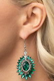Paparazzi Earrings - Big Time Twinkle - Green