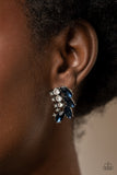 Paparazzi Earrings - Flawless Fronds - Blue