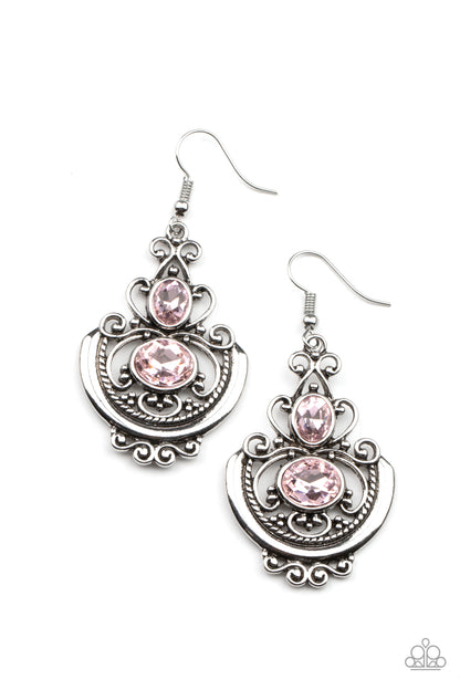 Paparazzi Earrings - Unlimited Vacation - Pink