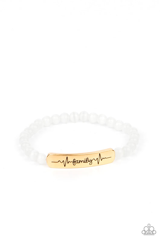 Paparazzi Bracelet - Family is Forever - Gold