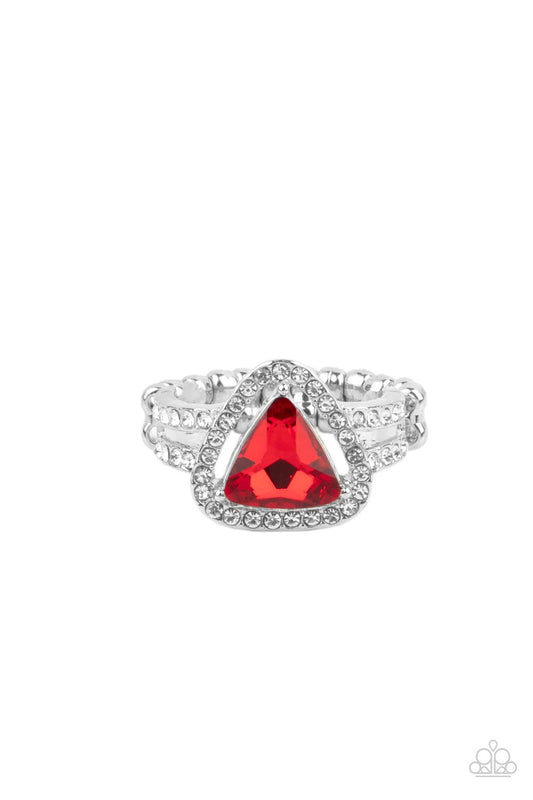 Paparazzi Ring - Elevated Engagement - Red