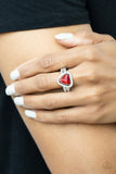 Paparazzi Ring - Elevated Engagement - Red
