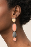 Paparazzi Earrings - All Out Allure - Orange