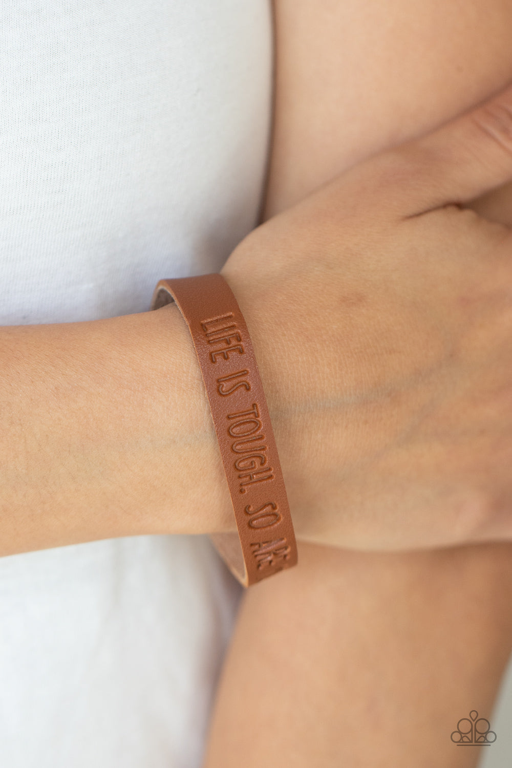 Paparazzi Bracelet - Life is Tough - Brown