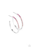 Paparazzi Earrings - Somewhere Over the OMBRE - Pink