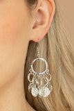 Paparazzi Earrings - Partners in CHIME - Silver