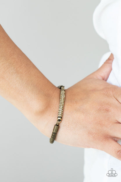 Paparazzi Bracelet - Fearlessly Unfiltered - Brass