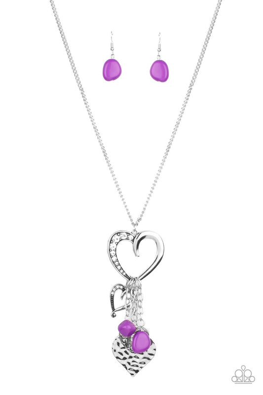 Paparazzi Necklace - Flirty Fashionista - Purple