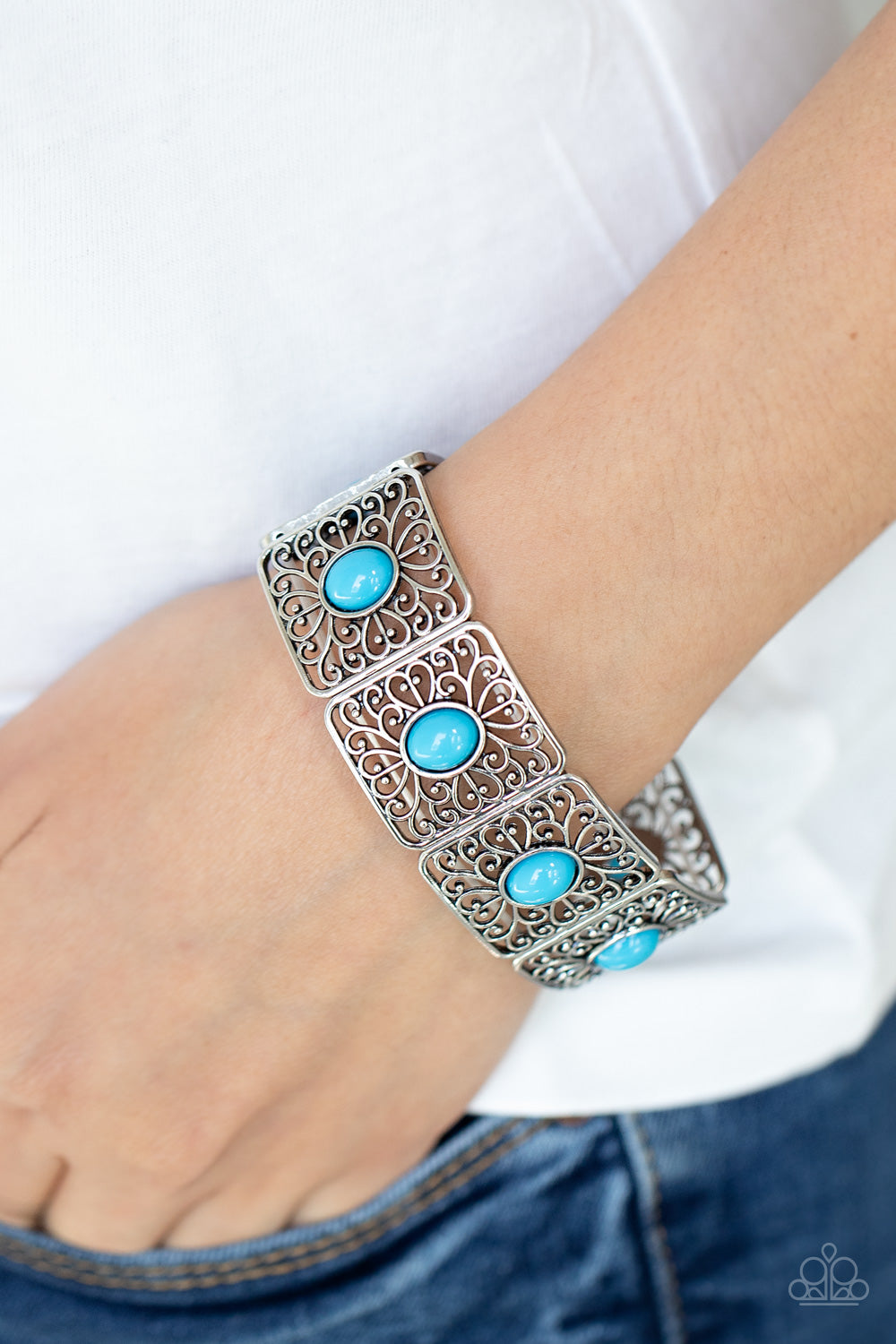 Paparazzi Bracelet - Cakewalk Dancing - Blue