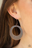 Paparazzi Earrings - Outer Plains - Copper