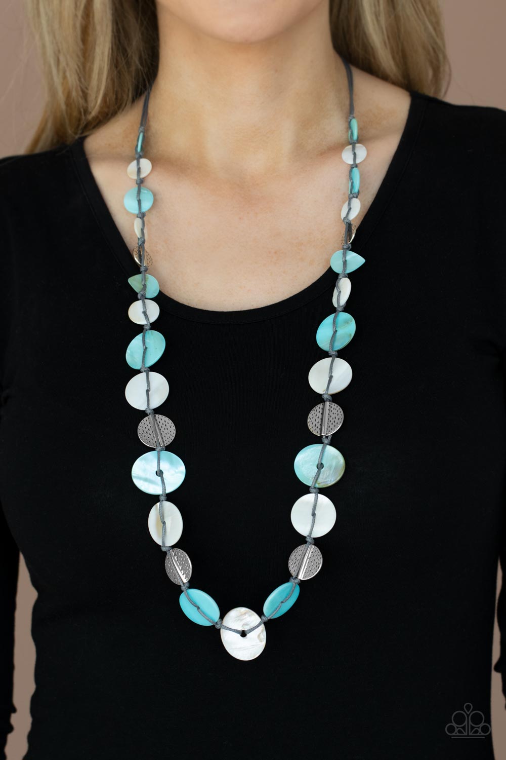 Paparazzi Necklace - Seashore Spa - Blue