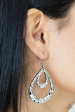 Paparazzi Earrings - Museum Muse - Silver