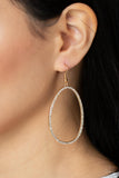 Paparazzi Earrings - OVAL-ruled! - Gold