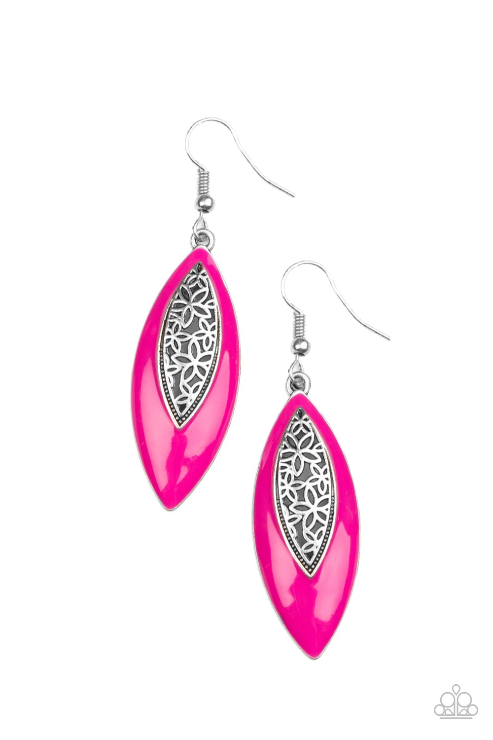 Paparazzi Earrings - Venetian Vanity - Pink