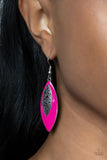 Paparazzi Earrings - Venetian Vanity - Pink