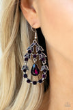 Paparazzi Earrings - Garden Decorum - Purple