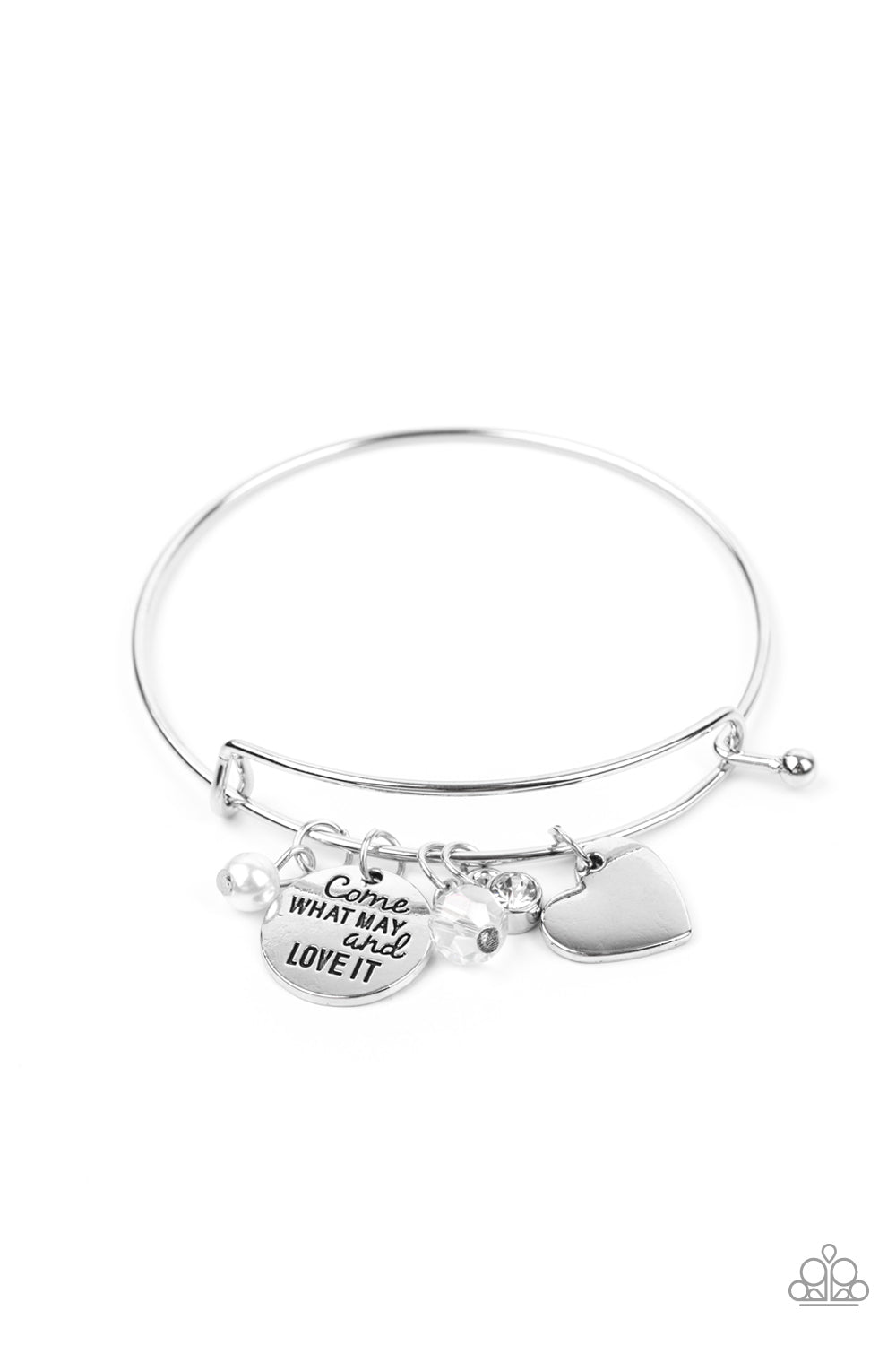 Paparazzi Bracelet - Come What May and Love It - White