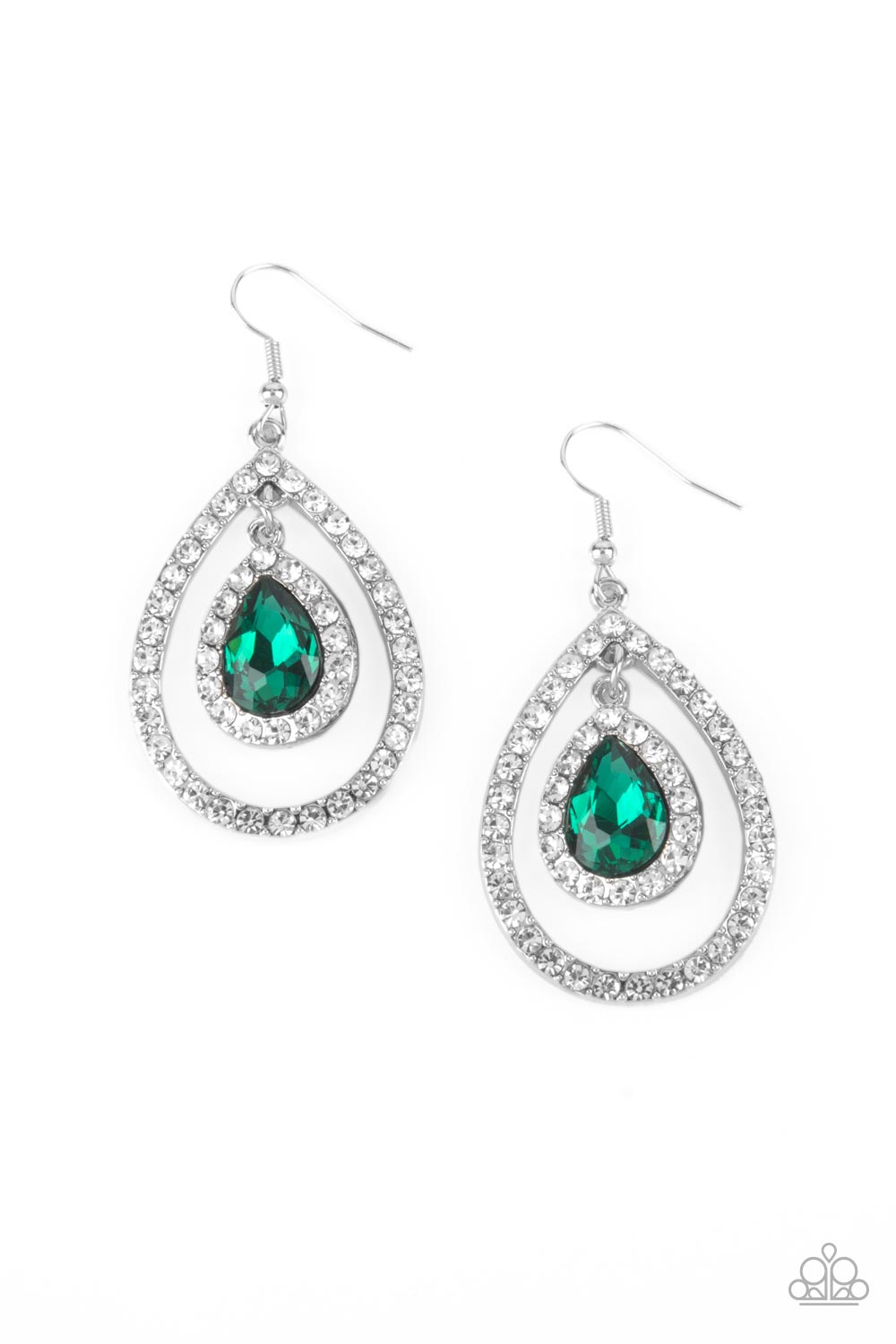 Paparazzi Earrings - Blushing Bride - Green