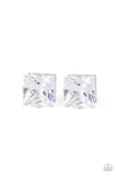 Paparazzi Earrings - Times Square Timeless - White