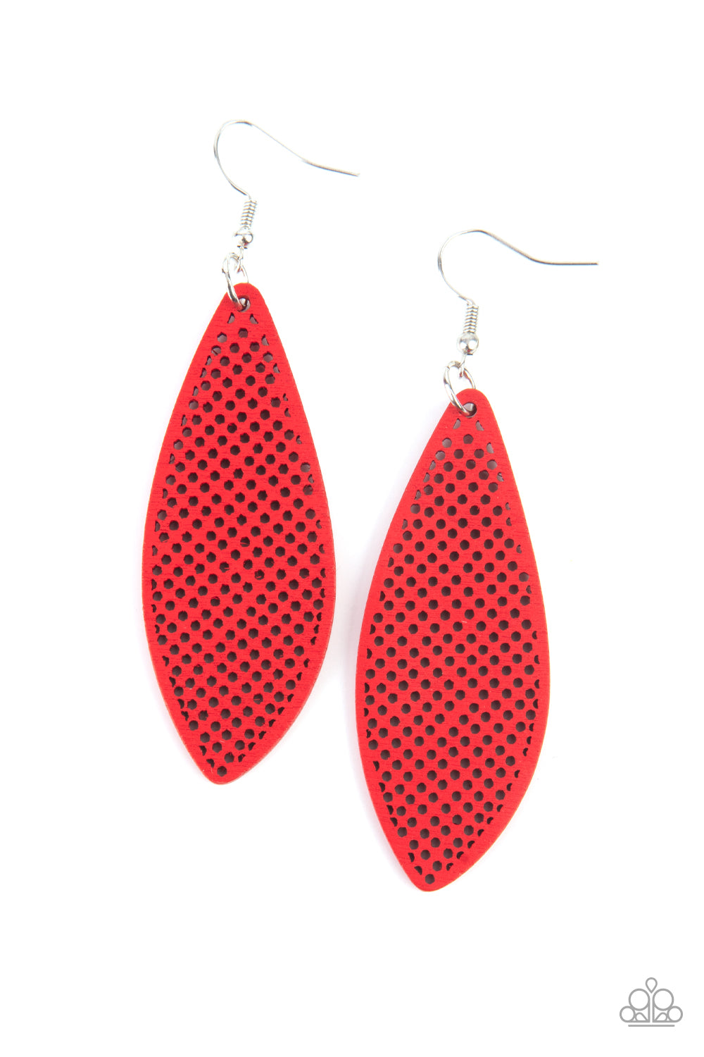 Paparazzi Earrings - Surf Scene - Red