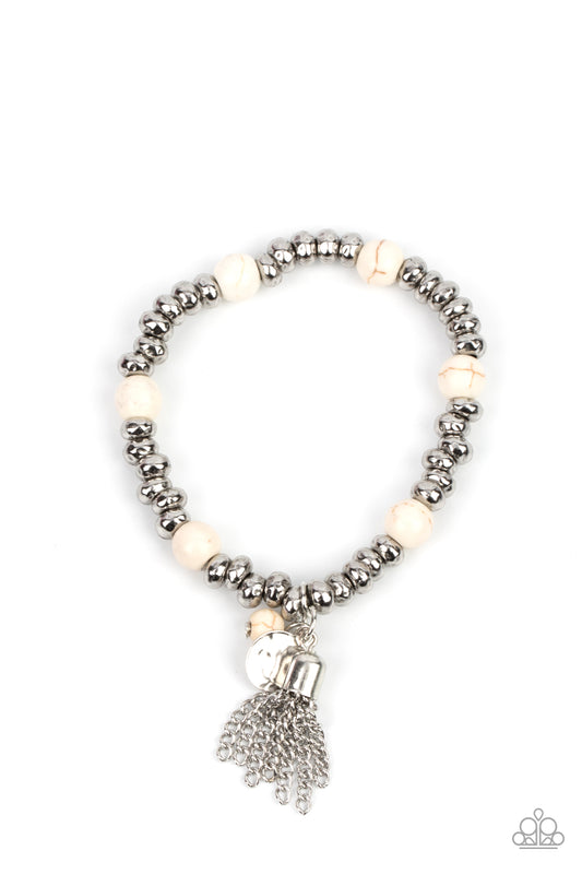 Paparazzi Bracelet - Whimsically Wanderlust - White