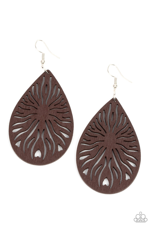 Paparazzi Earrings - Sunny Incantations - Brown