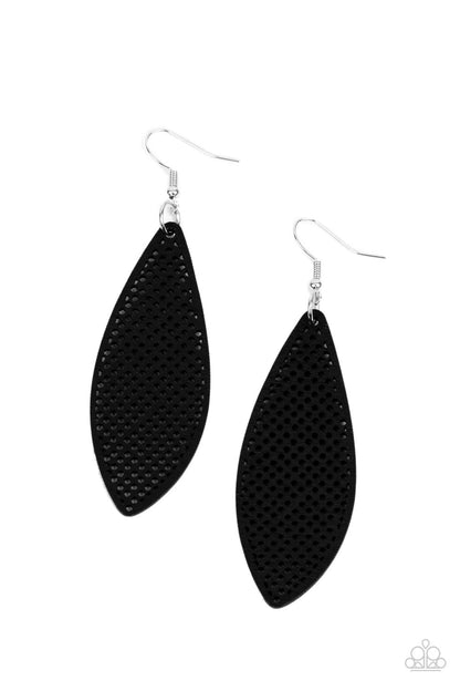 Paparazzi Earrings - Surf Scene - Black