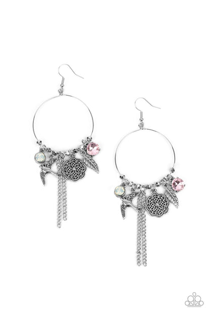 Paparazzi Earrings - TWEET Dreams - Pink